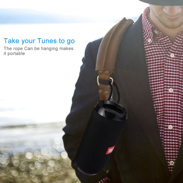 T&G TG117 Portable Bluetooth Stereo Speaker, with Built-in MIC, Support Hands-free Calls & TF Card & AUX IN & FM, Bluetooth Distance: 10m(Black) - free shipping - PMC Jewellery - Order now!