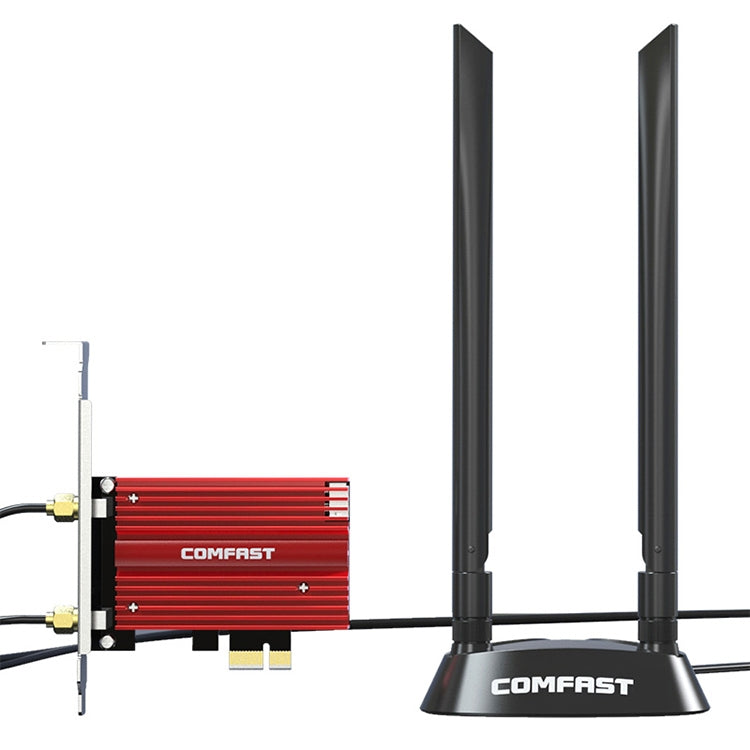 COMFAST CF-AX210 PLUS 5374Mbps Tri-band + Bluetooth 5.2 Wireless WiFi6E PCI-E Network Card - free shipping - PMC Jewellery - Order now!