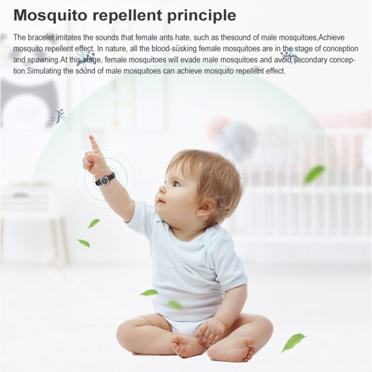 F9 Outdoor Silica Gel Mosquito Repellent Wristband with Clock(Black) - free shipping - PMC TechLife - Order now!