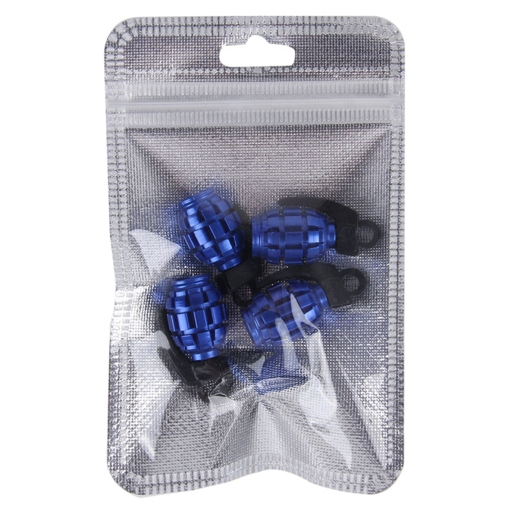 4 PCS Universal Car Tire Valve Caps(Dark Blue) - Tire Valve Caps by PMC TechLife | Online Shopping South Africa | PMC TechLife | Buy Now Pay Later Mobicred