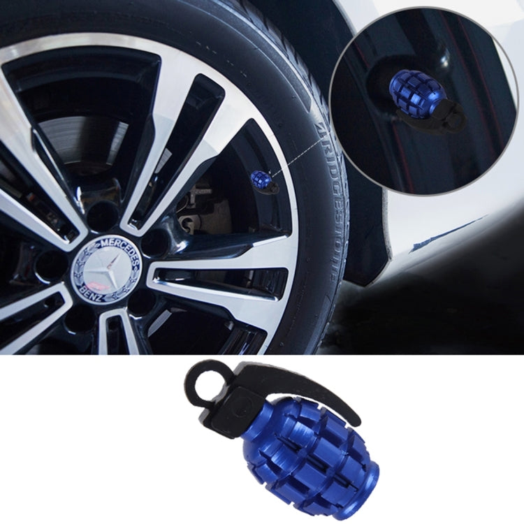 4 PCS Universal Car Tire Valve Caps(Dark Blue) - Tire Valve Caps by PMC TechLife | Online Shopping South Africa | PMC TechLife | Buy Now Pay Later Mobicred
