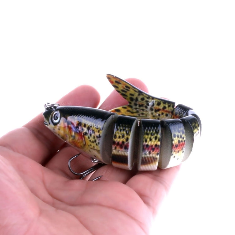 HENGJIA JM024-X 6# 13.6cm 18.7g Multi-section Plastic Hard Baits Artificial Fishing Lures with Treble Hook, Random Color Delivery - free shipping - PMC TechLife - Order now!