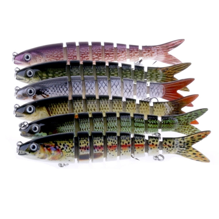 HENGJIA JM024-X 6# 13.6cm 18.7g Multi-section Plastic Hard Baits Artificial Fishing Lures with Treble Hook, Random Color Delivery - free shipping - PMC TechLife - Order now!