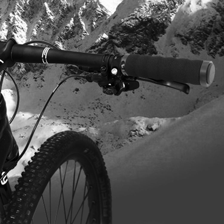 2 PCS AG30 Bicycle MTB Bike Lock-on Comfort Sponge Handlebar Hand-Stitched Grips(Black) - Bicycle Grips by PMC TechLife | Online Shopping South Africa | PMC TechLife | Buy Now Pay Later Mobicred