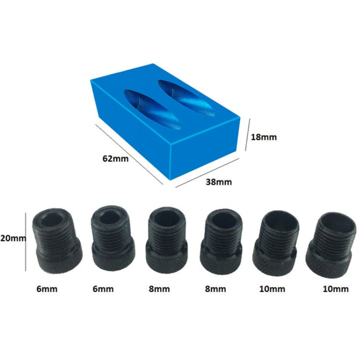 15 Degree Angular Oblique Aluminum Alloy Woodworking Hole Locator - free shipping - PMC TechLife - Order now!