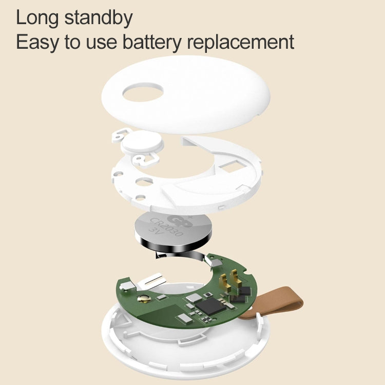 Original Xiaomi Youpin Ranres Intelligent Anti-lost Device Two-way Search Bluetooth Alarm Smart Positioning Finder, Distance: 15m(White) - Anti-lost Alarm by Xiaomi | Online Shopping South Africa | PMc TechLife | Buy Now Pay Later Mobicred