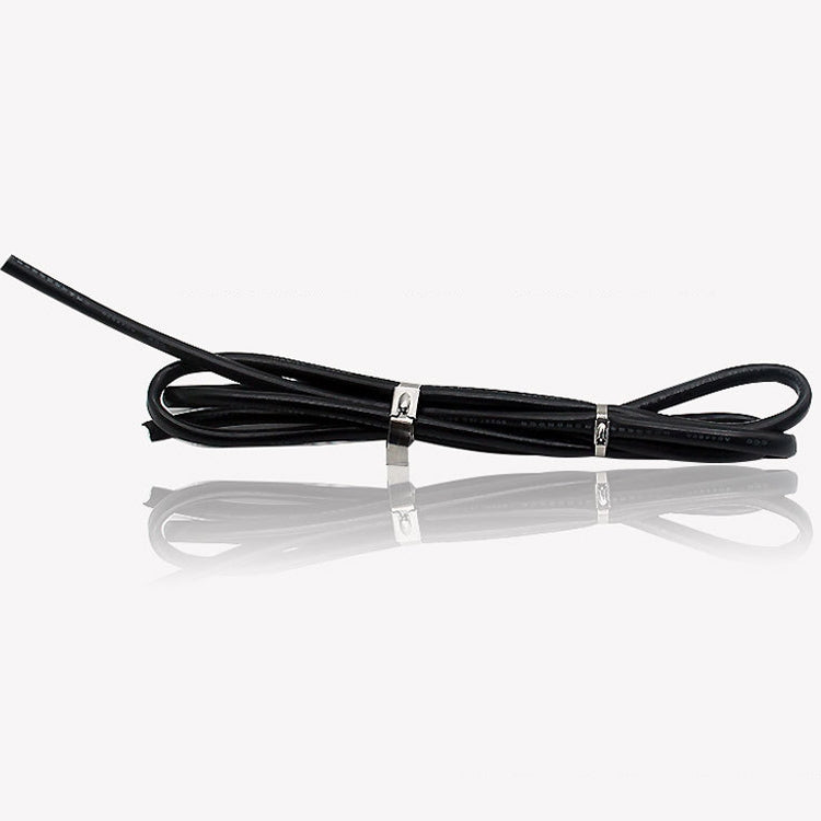 100 PCS 4.6x100mm Stainless Steel Metal Cable Ties Tie Zip Wrap Exhaust Heat Straps Induction Pipe - Clamps by PMC TechLife | Online Shopping South Africa | PMC TechLife