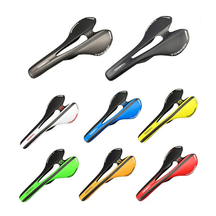 TOSEEK Road Bike Carbon Fiber Seat Bicycle Hollow Seat Saddle, 3K Texture + Light (Orange) - free shipping - PMC TechLife - Order now!