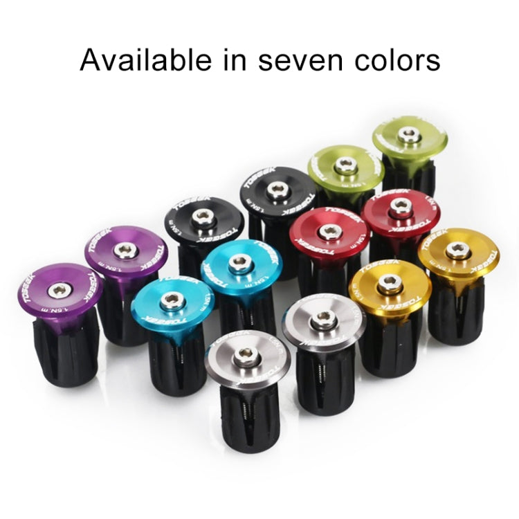 TOSEEK 1 Pair Mountain Bike Handlebar Grips Caps End Plug Aluminum Alloy Bicycle  Bar Ends Plug (Green) - Bicycle Grips by TOSEEK | Online Shopping South Africa | PMC TechLife | Buy Now Pay Later Mobicred