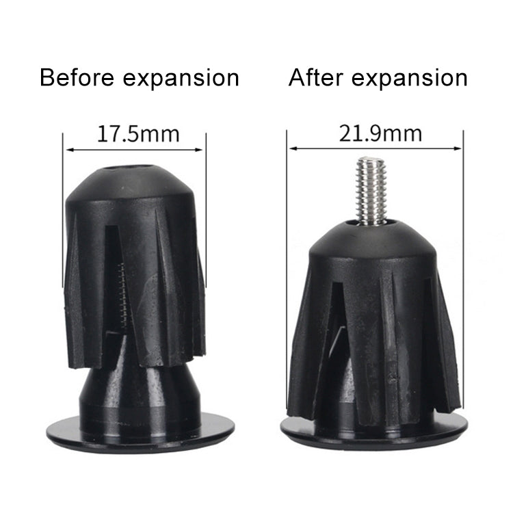 TOSEEK 1 Pair Mountain Bike Handlebar Grips Caps End Plug Aluminum Alloy Bicycle  Bar Ends Plug (Grey) - Bicycle Grips by TOSEEK | Online Shopping South Africa | PMC TechLife | Buy Now Pay Later Mobicred