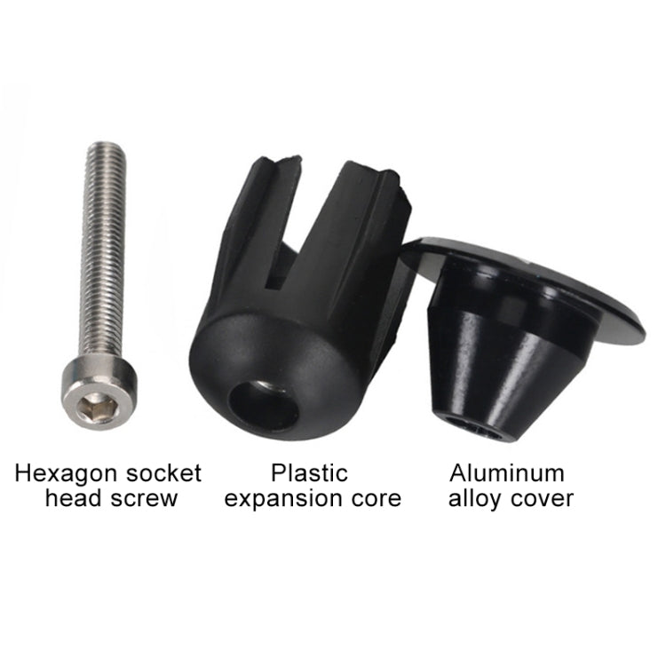 TOSEEK 1 Pair Mountain Bike Handlebar Grips Caps End Plug Aluminum Alloy Bicycle  Bar Ends Plug (Gold) - Bicycle Grips by TOSEEK | Online Shopping South Africa | PMC TechLife | Buy Now Pay Later Mobicred