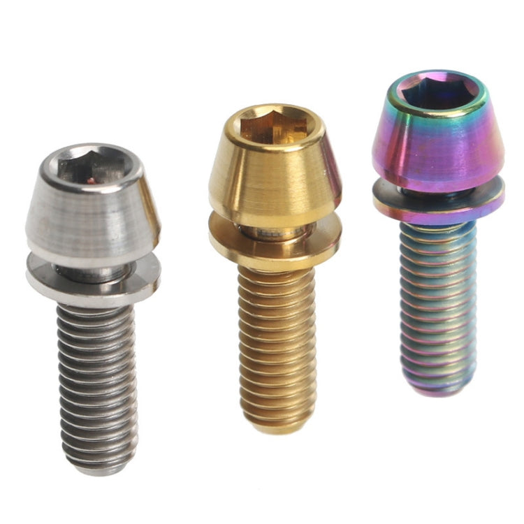 TOSEEK Bicycle Handlebar Stem Screw Titanium Alloy M5x16mm Mountain Bike  Fixed Gear Handlebar Stem Screw with Gasket (Colour) - Bicycle Grips by TOSEEK | Online Shopping South Africa | PMC TechLife | Buy Now Pay Later Mobicred