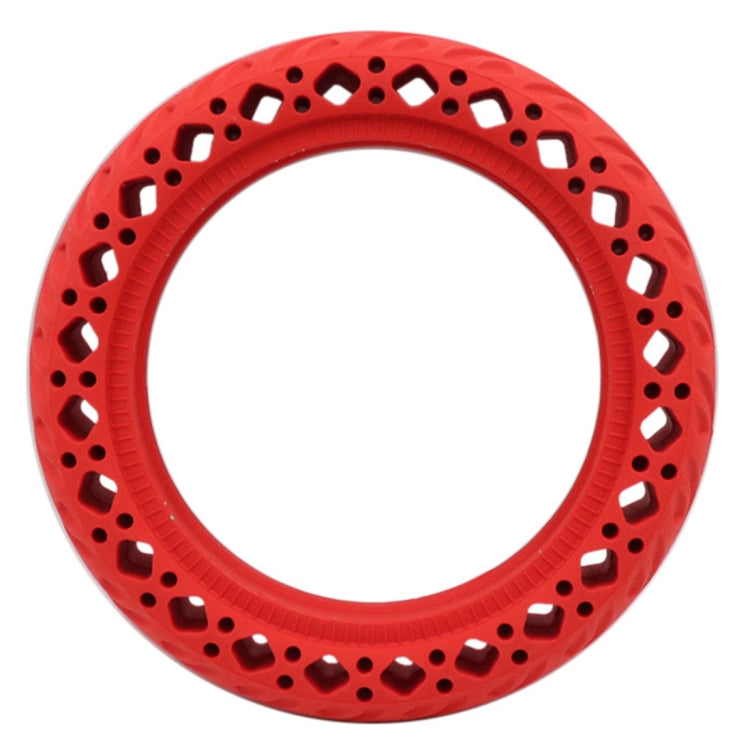 8.5 inch Electric Scooter Wear-resistant Shock-absorbing Decorative Pattern Tire Honeycomb Solid Tire, Suitable for Xiaomi Mijia M365(Red) - Accessories & Parts by PMc TechLife | Online Shopping South Africa | PMc TechLife | Buy Now Pay Later Mobicred