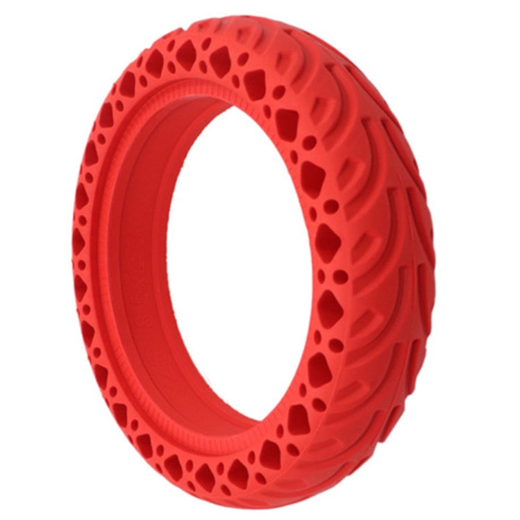 8.5 inch Electric Scooter Wear-resistant Shock-absorbing Decorative Pattern Tire Honeycomb Solid Tire, Suitable for Xiaomi Mijia M365(Red) - Accessories & Parts by PMc TechLife | Online Shopping South Africa | PMc TechLife | Buy Now Pay Later Mobicred
