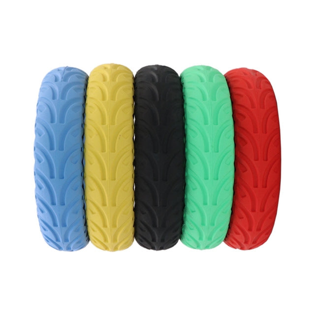 8.5 inch Electric Scooter Wear-resistant Shock-absorbing Decorative Pattern Tire Honeycomb Solid Tire, Suitable for Xiaomi Mijia M365(Red) - Accessories & Parts by PMc TechLife | Online Shopping South Africa | PMc TechLife | Buy Now Pay Later Mobicred