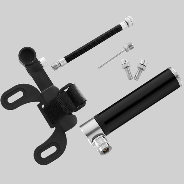 Manual Mini Portable Bicycle Aluminum Alloy Pump + Plastic glue-free tire patch + Tire lever (Black) - Bicycle Locks & Bicycle Pumps by PMC TechLife | Online Shopping South Africa | PMC TechLife | Buy Now Pay Later Mobicred