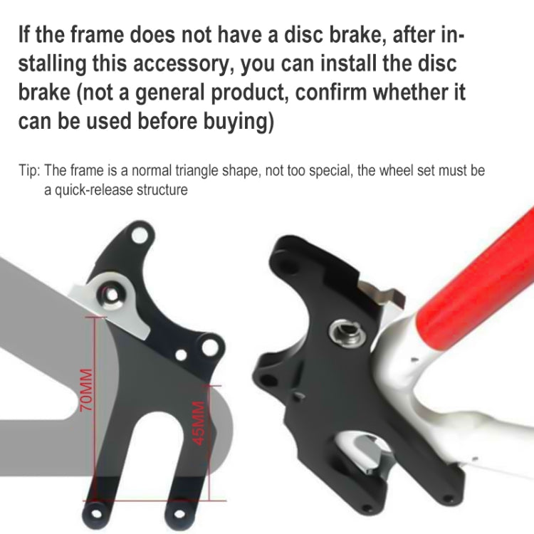 BIKERSAY BL001 Road Bike Disc Brake Adapter(Red) - free shipping - PMc TechLife - Order now!