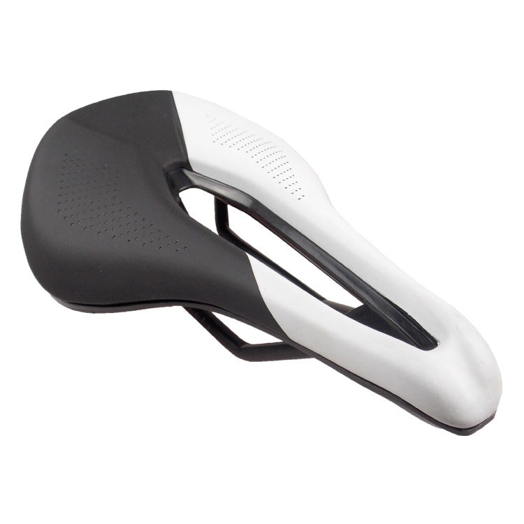 BIKERSAY SZ001 Bicycle PU Leather Saddle Seat (Black White) - free shipping - PMc TechLife - Order now!