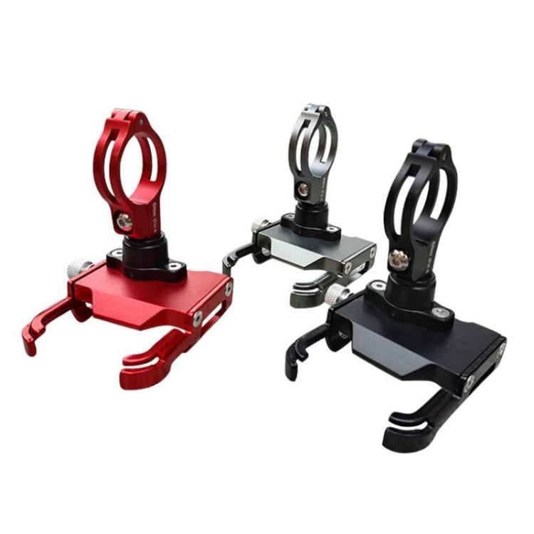 BIKERSAY MP008 Bike Motorcycle Aluminum Alloy Phone Holder Handlebar Clips (Titanium Color) - Holders by BIKERSAY | Online Shopping South Africa | PMC TechLife | Buy Now Pay Later Mobicred