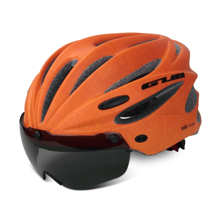 GUB K80 Plus Bike Helmet With Visor And Goggles(Orange) - free shipping - PMC TechLife - Order now!