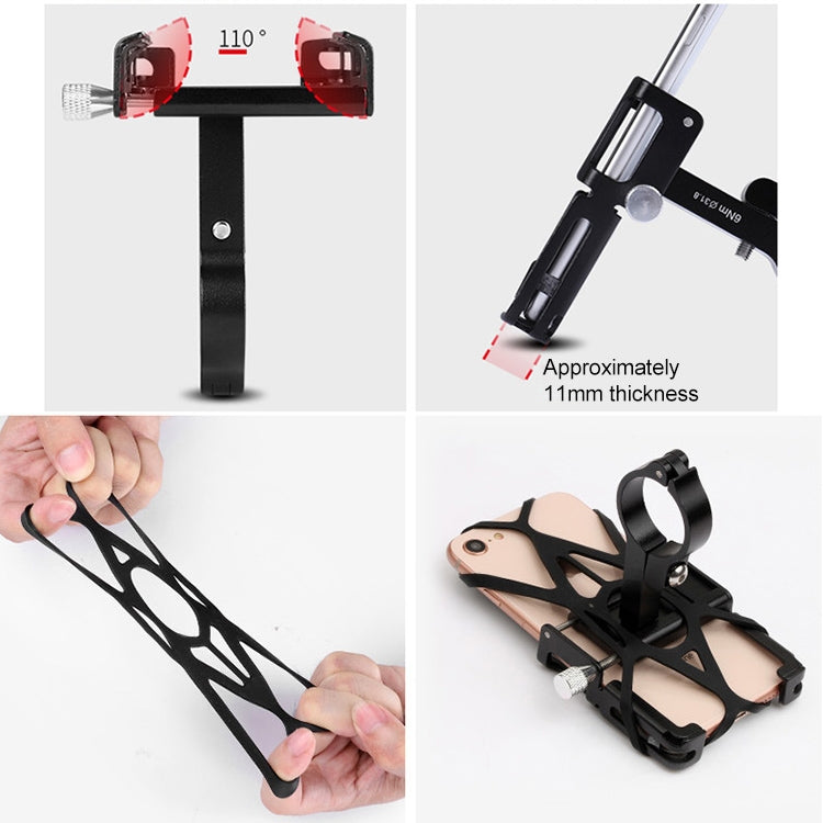 GUB P10 Aluminum Bike Phone Holder(Titanium Color) - Holders by GUB | Online Shopping South Africa | PMC TechLife | Buy Now Pay Later Mobicred
