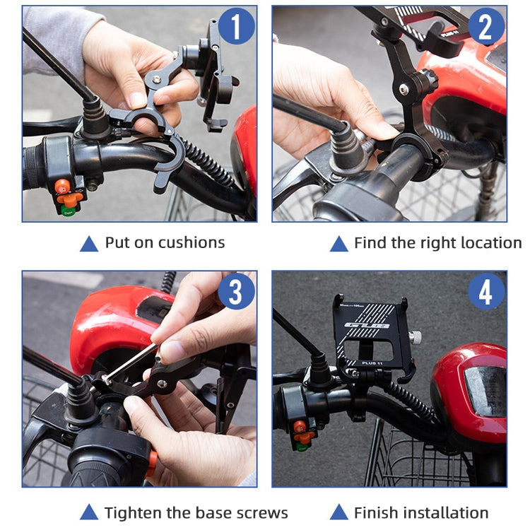 GUB Plus 11 Rotatable Bicycle Phone Holder(Black) - free shipping - PMC TechLife - Order now!