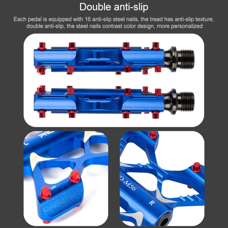 PROMEND PD-M56 1 Pair Mountain Bicycle Aluminum Alloy 3-Bearings Pedals (Red) - free shipping - PMc TechLife - Order now!