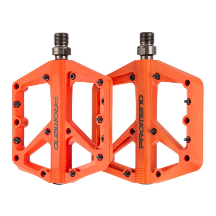 PROMEND PD-M42 1 Pair Mountain Bicycle Nylon High-speed Bearing Pedals(Orange) - free shipping - PMc TechLife - Order now!