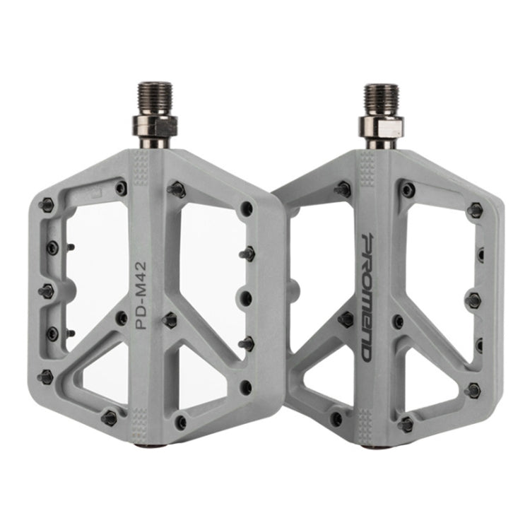 PROMEND PD-M42 1 Pair Mountain Bicycle Nylon High-speed Bearing Pedals(Grey) - Pedals by PROMEND | Online Shopping South Africa | PMc TechLife | Buy Now Pay Later Mobicred