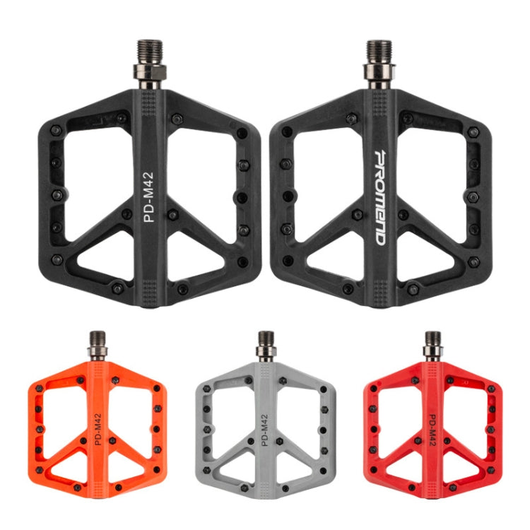 PROMEND PD-M42 1 Pair Mountain Bicycle Nylon High-speed Bearing Pedals(Orange) - free shipping - PMc TechLife - Order now!