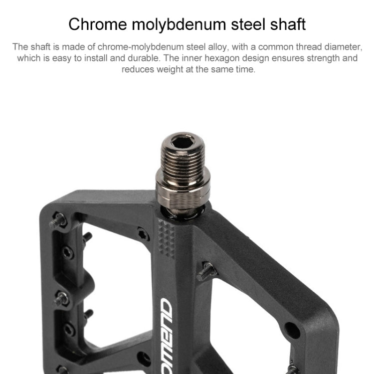 PROMEND PD-M42 1 Pair Mountain Bicycle Nylon High-speed Bearing Pedals(Black) - Pedals by PROMEND | Online Shopping South Africa | PMc TechLife | Buy Now Pay Later Mobicred