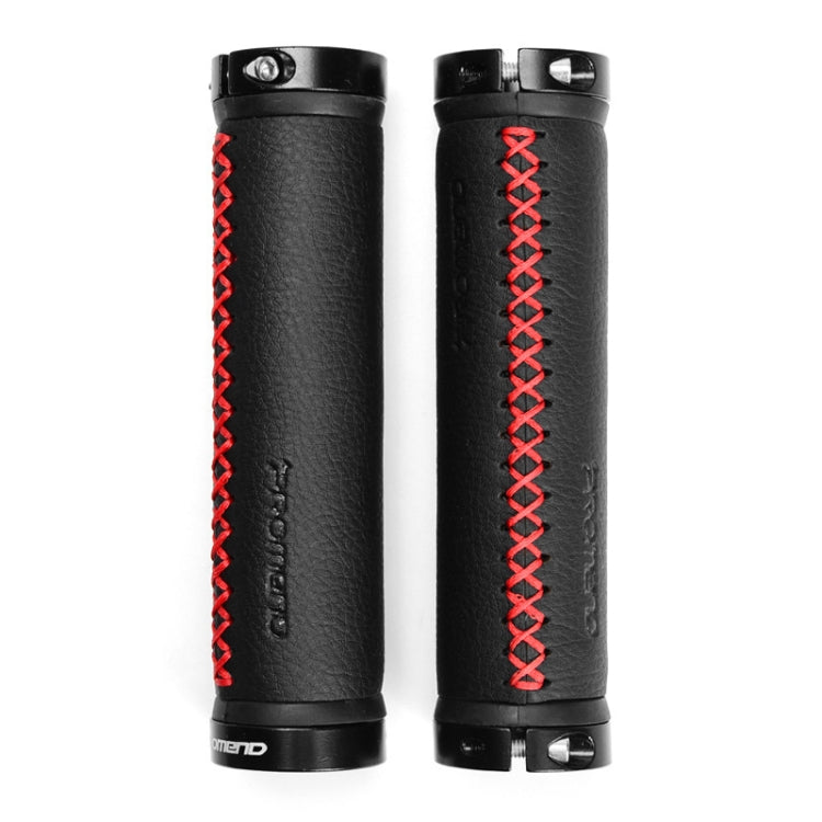 PROMEND GR-501 1 Pair Microfiber Leather Mountain Bicycle Grips Cover(Black Red) - Bicycle Grips by PROMEND | Online Shopping South Africa | PMc TechLife | Buy Now Pay Later Mobicred