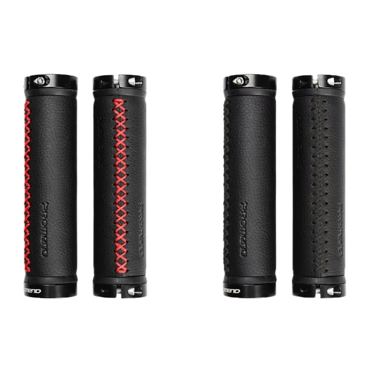 PROMEND GR-501 1 Pair Microfiber Leather Mountain Bicycle Grips Cover(Black Red) - Bicycle Grips by PROMEND | Online Shopping South Africa | PMc TechLife | Buy Now Pay Later Mobicred