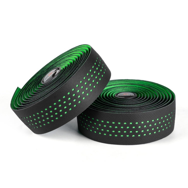 PROMEND GR-082 1 Pair Two-color Antiskid Bicycle Grips Tape (Black+green) - free shipping - PMc TechLife - Order now!