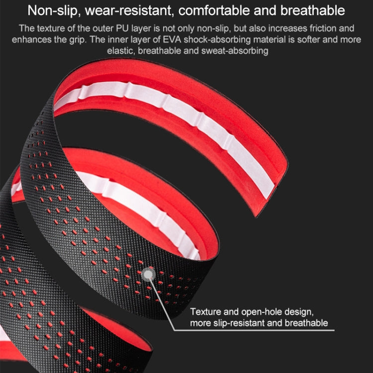 PROMEND GR-082 1 Pair Two-color Antiskid Bicycle Grips Tape (Black Black) - free shipping - PMc TechLife - Order now!