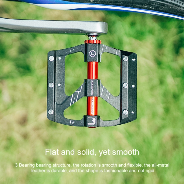 PROMEND PD-M88 1 Pair Mountain Bicycle Aluminum Alloy 3-Bearings Pedals (Black) - free shipping - PMc TechLife - Order now!