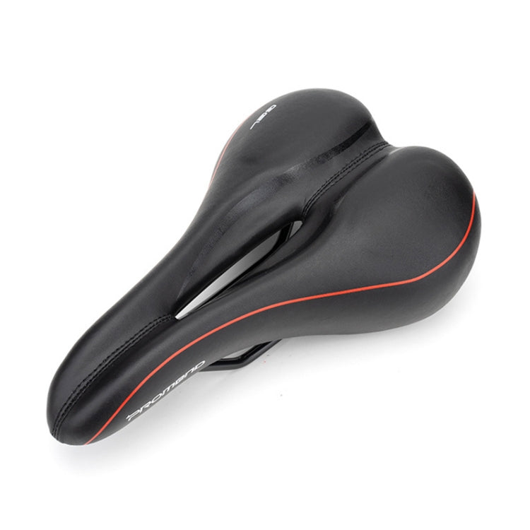 PROMEND SD-565 Hollow Breathable Silicone Bicycle Saddle (Black Red) - free shipping - PMc TechLife - Order now!