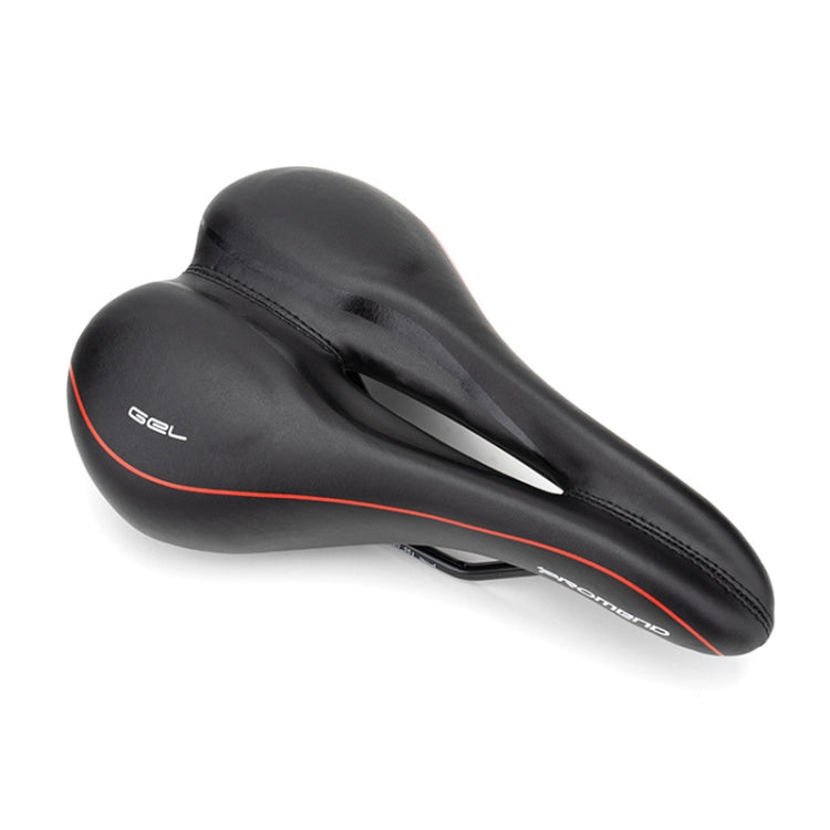 PROMEND SD-565 Hollow Breathable Silicone Bicycle Saddle (Black Red) - free shipping - PMc TechLife - Order now!