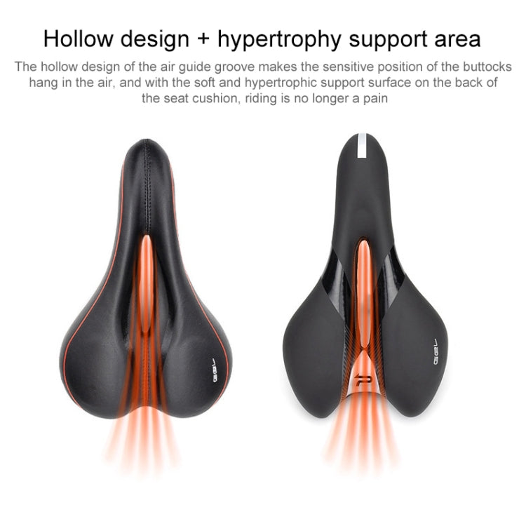 PROMEND SD-567 Hollow Breathable Silicone Racing Bicycle Saddle(Black Red) - Bicycle Saddle by PROMEND | Online Shopping South Africa | PMc TechLife | Buy Now Pay Later Mobicred