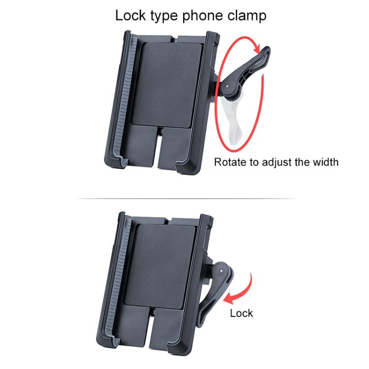 Rotatable PVC Motorcycle Bicycle Handlebar Mount Mobile Phone Holder (Black) - Holders by PMC TechLife | Online Shopping South Africa | PMC TechLife | Buy Now Pay Later Mobicred