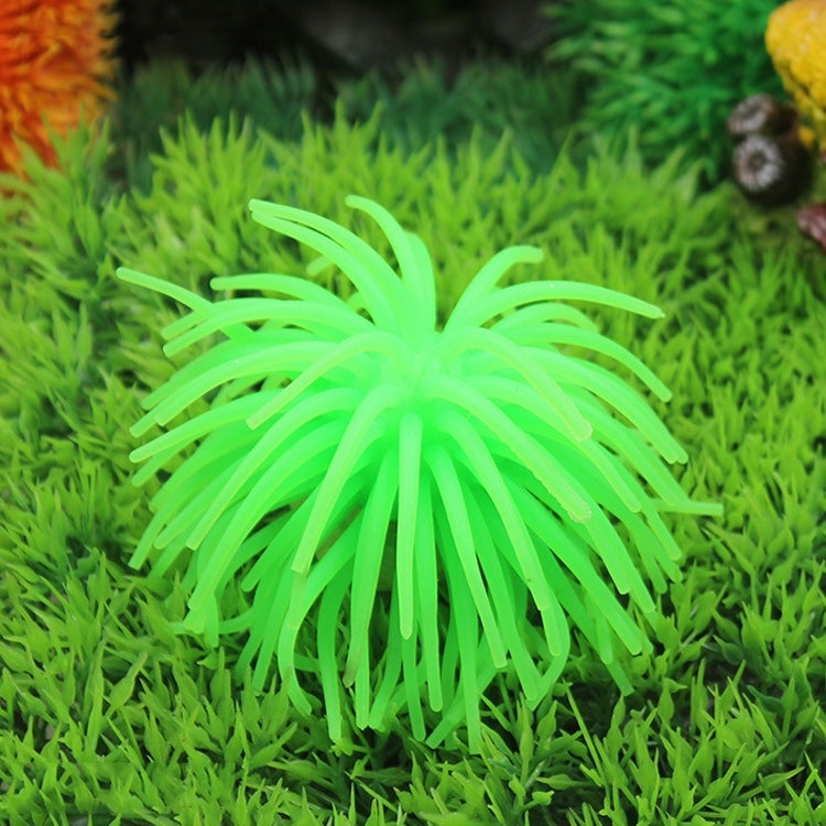 Aquarium Articles Decoration TPR Simulation Sea Urchin Ball Coral, Size: L, Diameter: 13cm(Green) - Fish Tank Decoration by PMc TechLife | Online Shopping South Africa | PMc TechLife | Buy Now Pay Later Mobicred