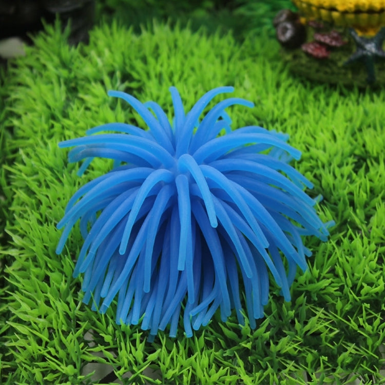 Aquarium Articles Decoration TPR Simulation Sea Urchin Ball Coral, Size: L, Diameter: 13cm(Blue) - free shipping - PMc TechLife - Order now!