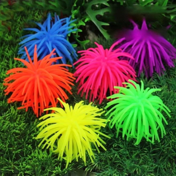 Aquarium Articles Decoration TPR Simulation Sea Urchin Ball Coral, Size: L, Diameter: 13cm(Blue) - free shipping - PMc TechLife - Order now!