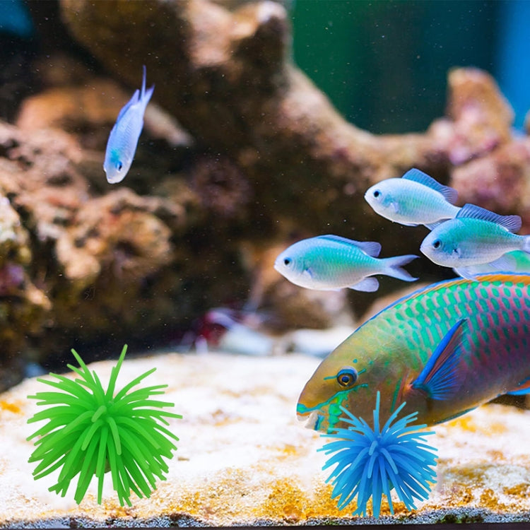 Aquarium Articles Decoration TPR Simulation Sea Urchin Ball Coral, Size: L, Diameter: 13cm(Green) - Fish Tank Decoration by PMc TechLife | Online Shopping South Africa | PMc TechLife | Buy Now Pay Later Mobicred