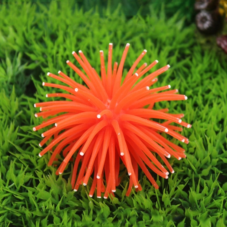 Aquarium Articles Decoration TPR Simulation Sea Urchin Ball Coral with Point, Size: M, Diameter: 10cm(Orange) - free shipping - PMc TechLife - Order now!