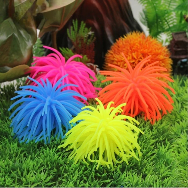Aquarium Articles Decoration TPR Simulation Sea Urchin Ball Coral, Size: S, Diameter: 7cm(Orange) - free shipping - PMc TechLife - Order now!