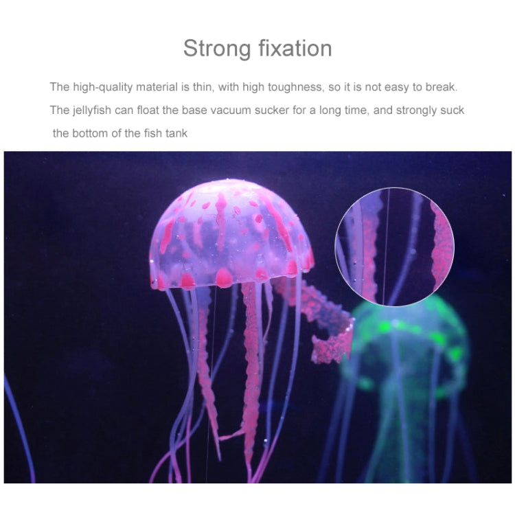 Aquarium Articles Decoration Silicone Simulation Fluorescent Sucker Jellyfish, Size: 5*17cm(Green) - free shipping - PMc TechLife - Order now!