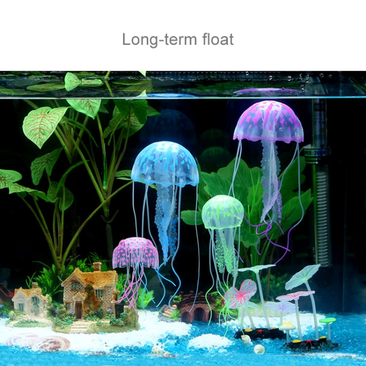 Aquarium Articles Decoration Silicone Simulation Fluorescent Sucker Jellyfish, Size: 5*17cm(Yellow) - free shipping - PMc TechLife - Order now!