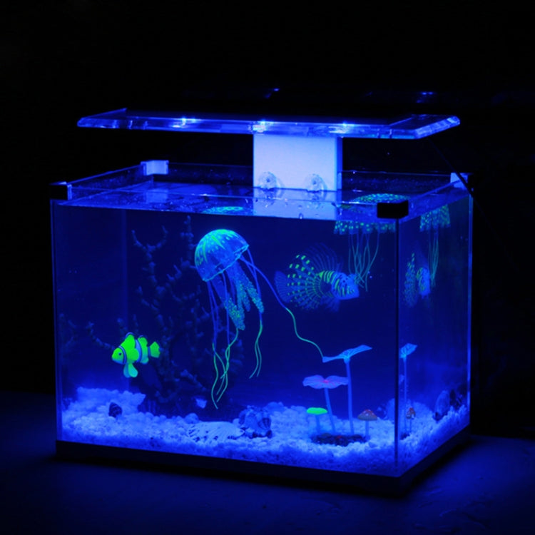 Aquarium Articles Decoration Silicone Simulation Fluorescent Sucker Jellyfish, Size: 5*17cm(Yellow) - free shipping - PMc TechLife - Order now!