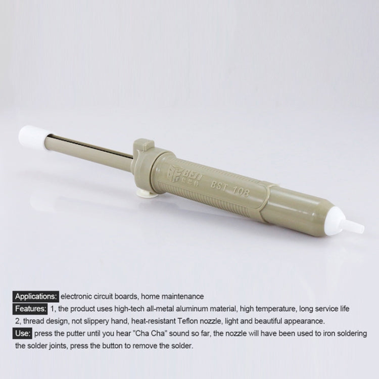 BEST-108 Aluminum metal suction pump(Blue) - free shipping - PMC TechLife - Order now!